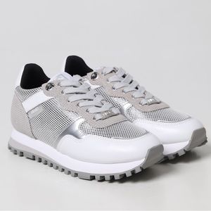 Brand New In Box | LIU-JO Silver and White Sneakers